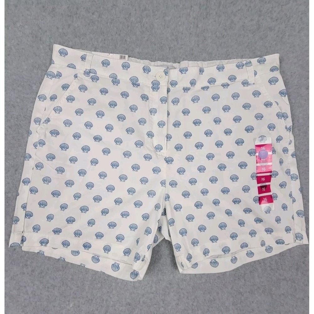 Caribbean Joe and Company Seashell Shorts Womens size 16